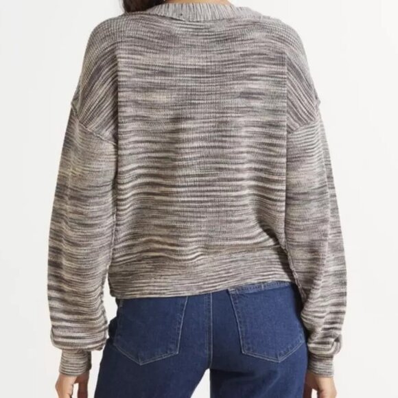 Free People Mercury Henley V Neck Size XS Cropped - Picture 2 of 6